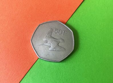 EIRE 1970 Woodcock - 50p Coin. Free Post
