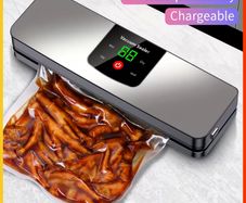 Rechargeable Vacuum Sealer with USB, Designed for Preserving Food in Both Wet And Dry Conditions, Featuring an LED Display, Perfect for Travel And Camping