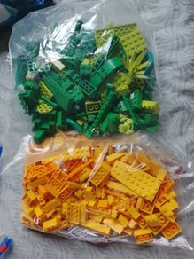 yellow and green Lego