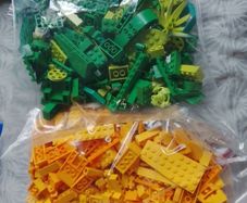 yellow and green Lego