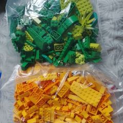 yellow and green Lego