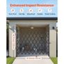 Single Folding Security Gate, 198 cm H x 229 cm W Folding Door Gate, Steel Accordion Security Gate, Flexible Expanding Security Gate Image 2