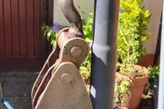 Vintage Steel Block &amp; Tackle with Double Wheel Pulleys