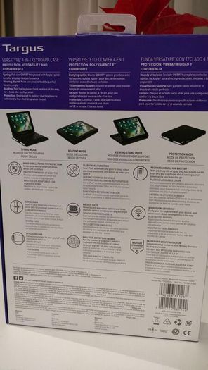 Targus Versatype 4-in-1 Keyboard Case for iPad 8th/7th gen 10.2 inch also fits iPad Air 10.5 inch and iPad Pro 10.5 inch - Used, in very good condition.