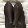 KMB Brown Suede Platform Court Shoes - New in Box - Size 38 Image 6