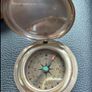 vintage reproduction compass hitler Solid Brass Push Button Compass Antique 3 Inch Nautical With Wooden Box Image 2