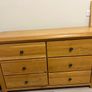Solid oak king size bed set Image 2