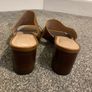 Office Brown Leather Wedges Image 7