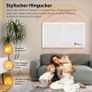 Glass Convector Electric Heater 1500W  Black or White  Wall or Free-Standing Image 7
