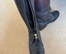 Leather Polo Boots Front Closing Size 40.5