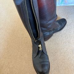 Leather Polo Boots Front Closing Size 40.5