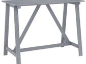 Garden Bar Table Grey 140x70x104 cm Solid Acacia Wood