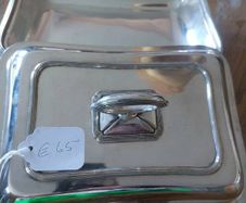 Silver plated cover dish