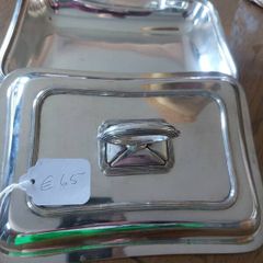 Silver plated cover dish