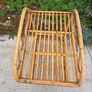 Mid Century Rattan Bamboo Table Image 7