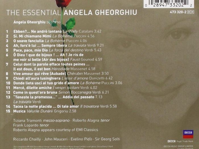 Free Postage! The Essential Angela Gheorhiu. CD.