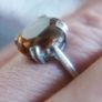 Vintage Sterling Silver 925 Garnet Ring Image 2