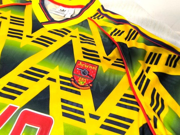 1991/93 Arsenal Away Bruised Banana Official Adidas Replica Jersey(ge4787) Size M Adults