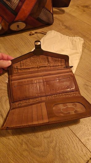 Vintage Fossil Maddox Patchwork Satchel