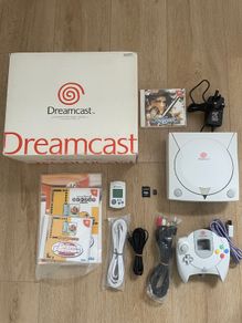 Sega Dreamcast White Boxed modded 32GB sd card, Soul Calibur, 1 controller and VMU, retro console Neo Geo, Nintendo Nes / Snes, Sega Genesis. Free Region