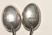 2 sterling silver coffee spoons