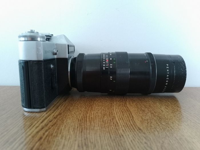Zenit E Pentacon 4/200 Vintage SLR camera USSR Soviet Russian 35 mm KMZ Refurbished 800154634