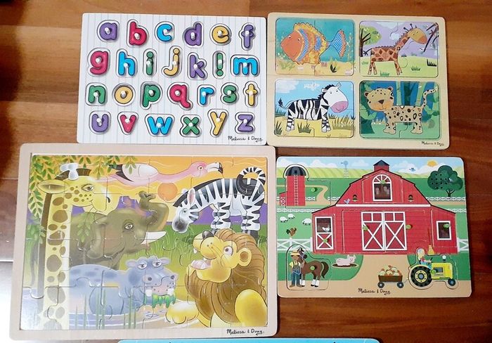 Mellisa & Doug Wooden Puzzles Bundle