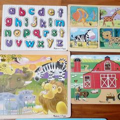Mellisa & Doug Wooden Puzzles Bundle