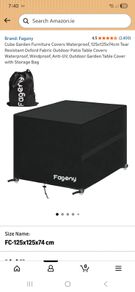Outdoor furniture cover