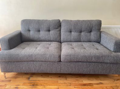 Grey 2 and 3 seater sofa