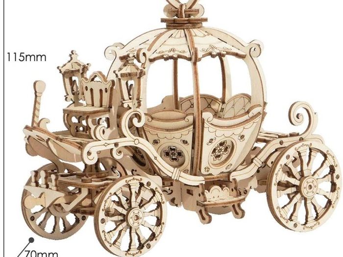 Wooden Puzzle 3D Jigsaw Mechanical Model Construction Toys Gift for Kids 14 Years Old and Up (Airship)