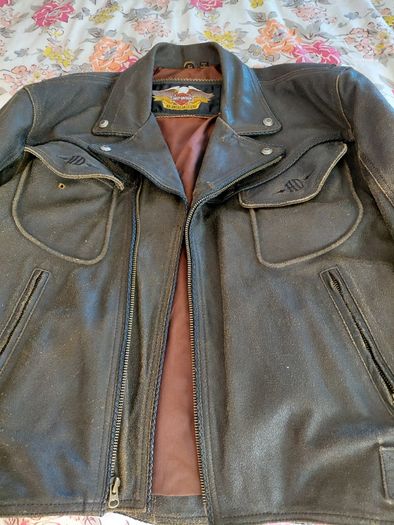 Harley billings leather jacket
