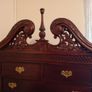 Tallboy Chest of Drawers with Bonnet Top & Carvings Image 2