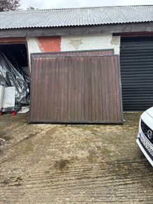 Pair of wooden entrance gates