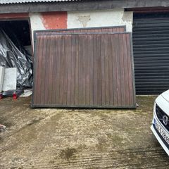 Pair of wooden entrance gates