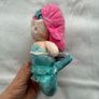 Little Town Timeless Toys Pink/Green Mermaid Plush Used Please look at the pictures Image 3