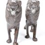 Superb Pair of 19th Century Chinese Antique Bronze Figurines depicting Lions Image 3
