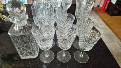 Set of Waterford Crystal glasses & decanter