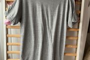 tshirt grey longline Topman tshirt small