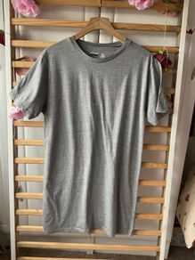 tshirt grey longline Topman tshirt small