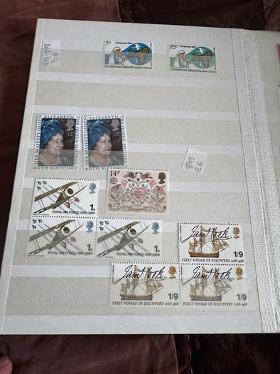 Mint UK album with stamps