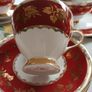 Gladstone red and gold tea set Image 8