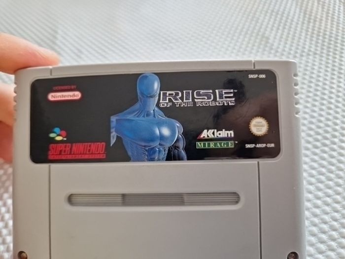 Rise of the Robots Snes Super Nintendo Arcade Retro Games Original