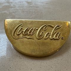 Coca Cola Brass Embossed Pub Gun Dispenser plaque