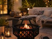 Fire Bowl with Spark Protection & Grill Grate4-in-1 fire bowl as a fireplace, grill with coal grate or as a drink pot