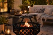 Fire Bowl with Spark Protection &amp; Grill Grate4-in-1 fire bowl as a fireplace, grill with coal grate or as a drink pot