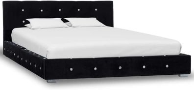 _Upholstered bed: velvet bed, frame double bed, slatted frame, multiple choices