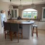 Entire Kitchen for sale solid cherry wood farrow & ball & granite work top Image 4
