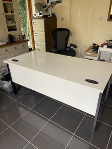 Office table and filing cabinets