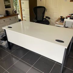 Office table and filing cabinets